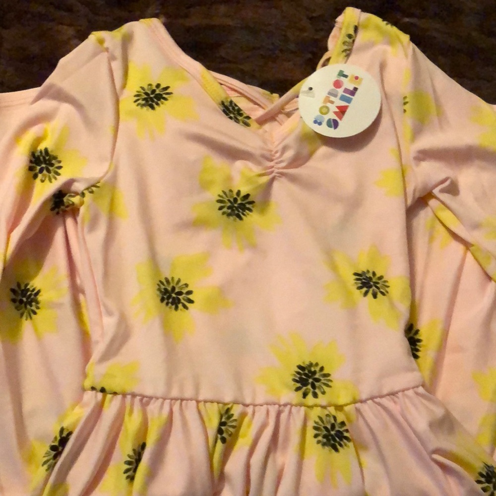 Pink and yellow and Black kid’s dress